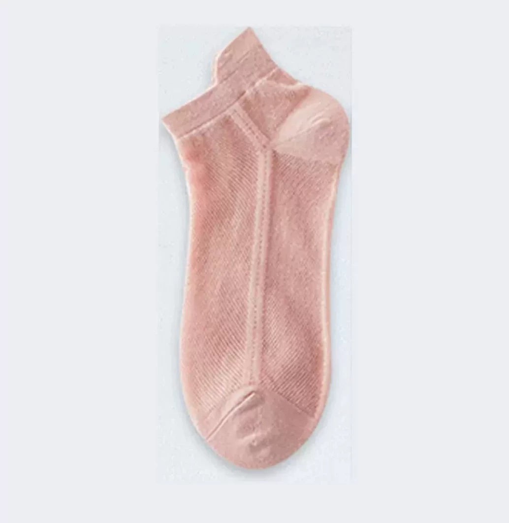 Breathable Mesh Ankle Socks for Women | Non-Blister Summer Candy Socks