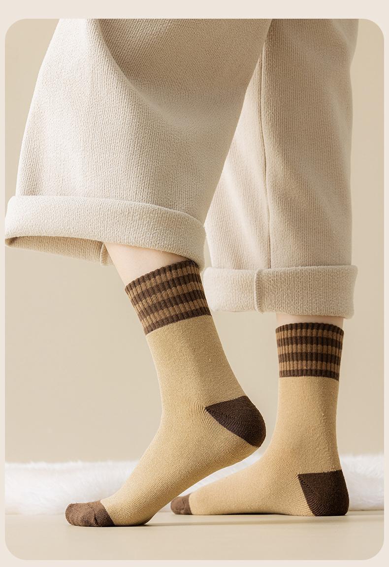 Thick Terry Lined Crew Socks for Women | Warm Winter Cozy Socks