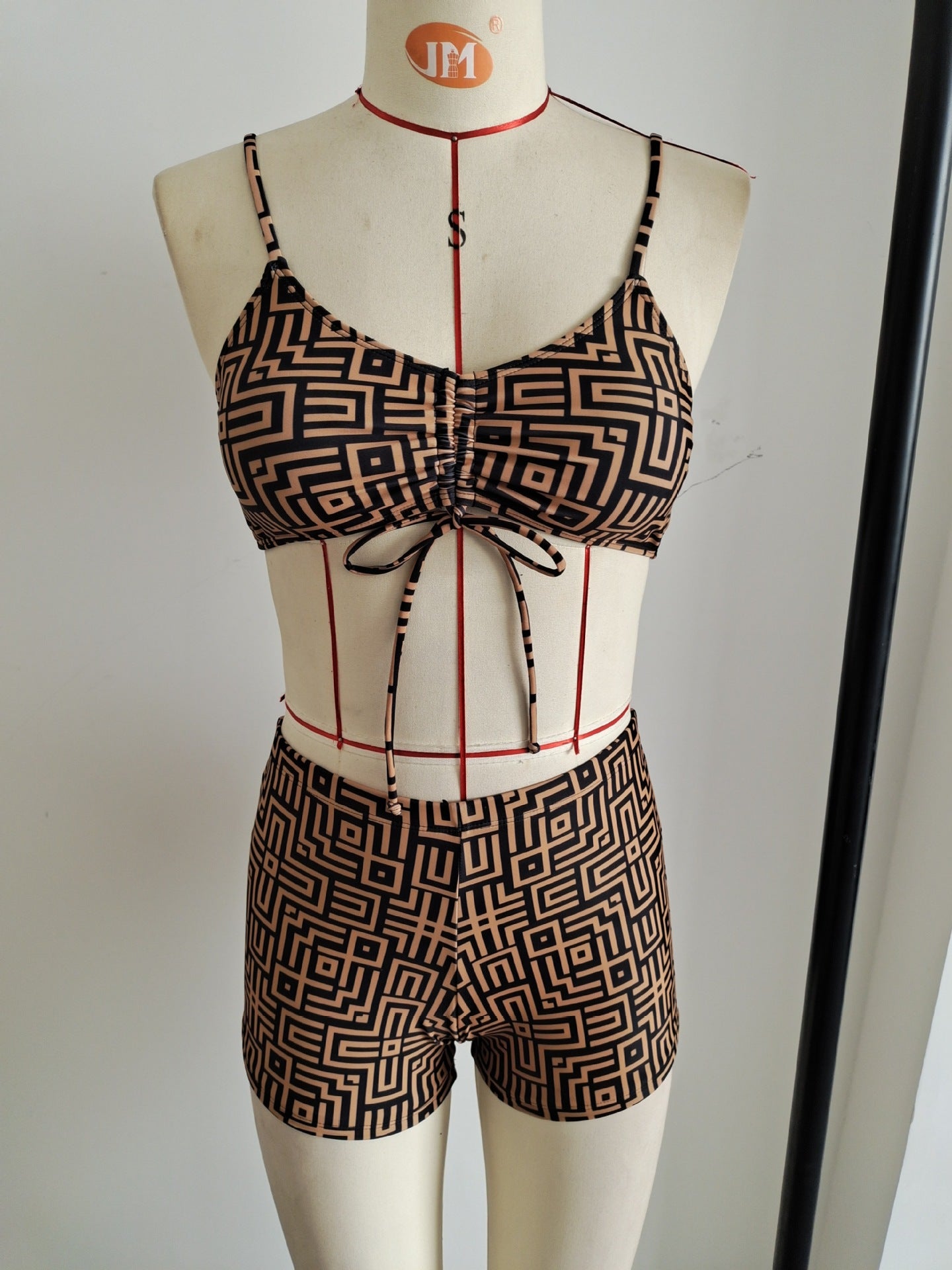 Geometric Print Sexy 3-Piece Bikini Set | Women's Resort Swimwear