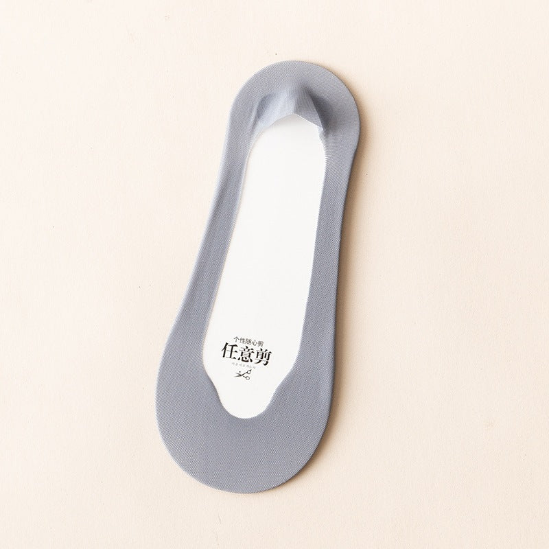 Ultra-Thin No Show Socks for Women | Invisible Non Slip Ice Silk