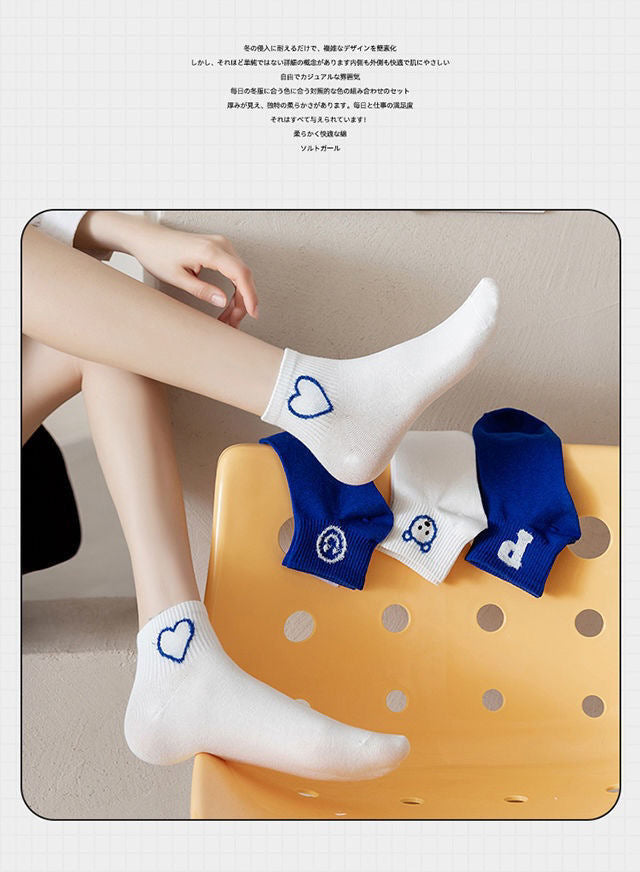 Trendy Ankle Socks for Women | Cotton Breathable Casual Summer Socks