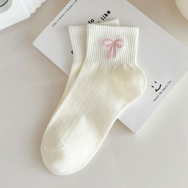 Dainty Floral Ankle Socks for Women | Breathable Everyday Socks