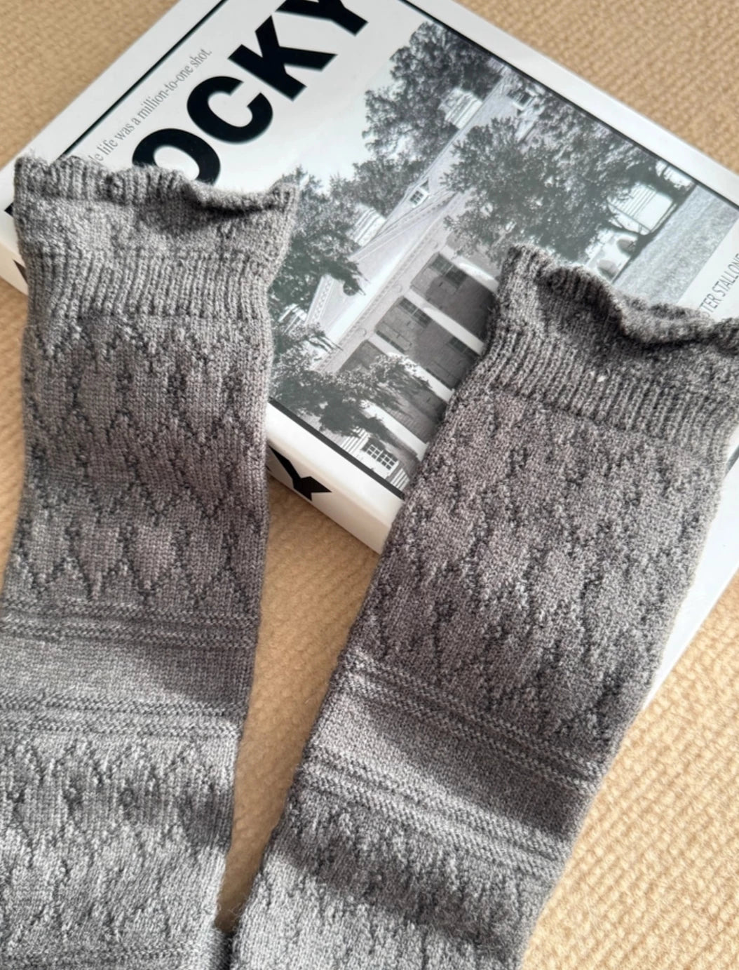 Cozy Cotton Calf Socks for Women | Warm Winter Knit Socks