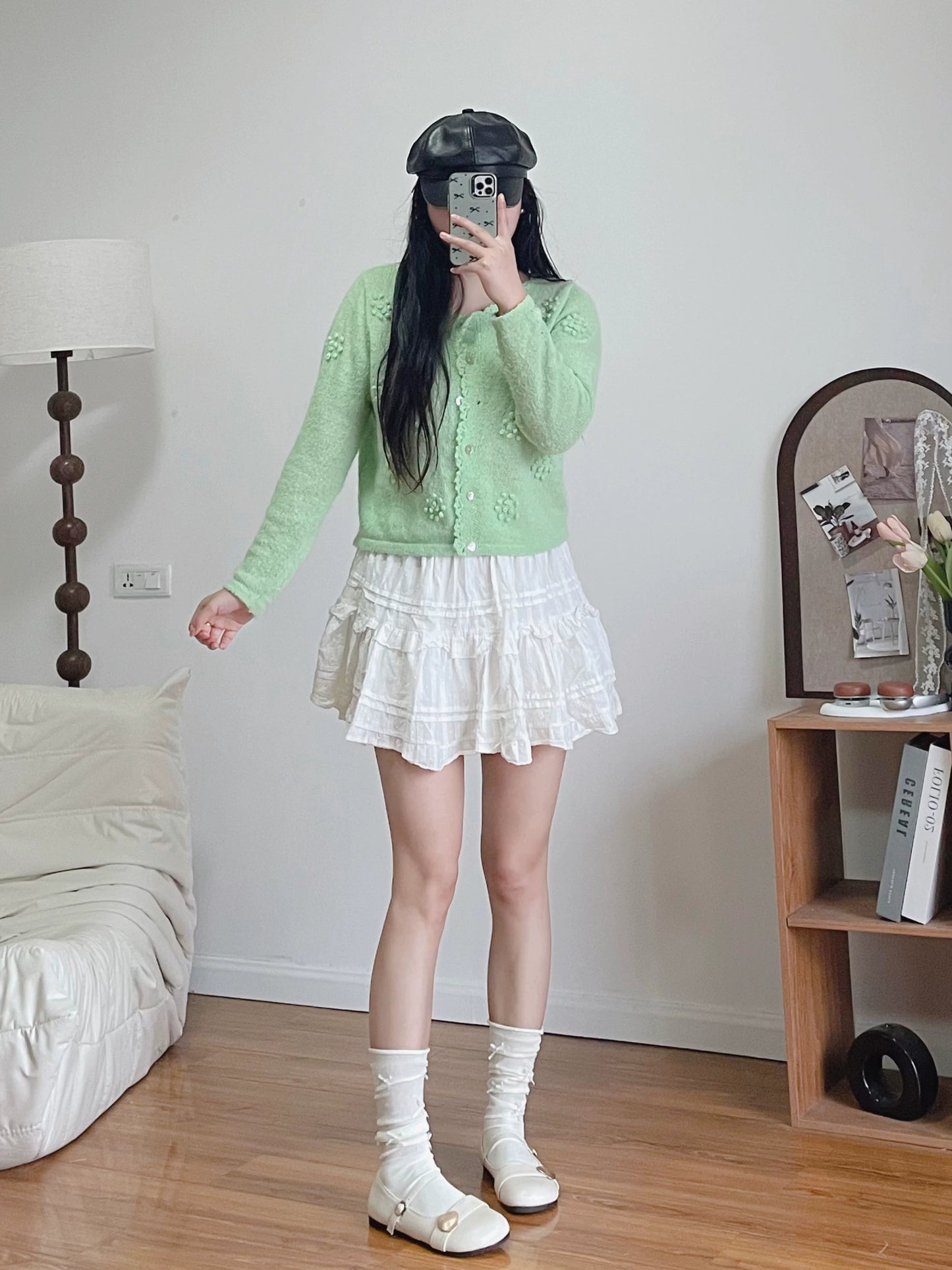 Bow Accent Slouch Socks | Thin Summer Calf Socks for Women