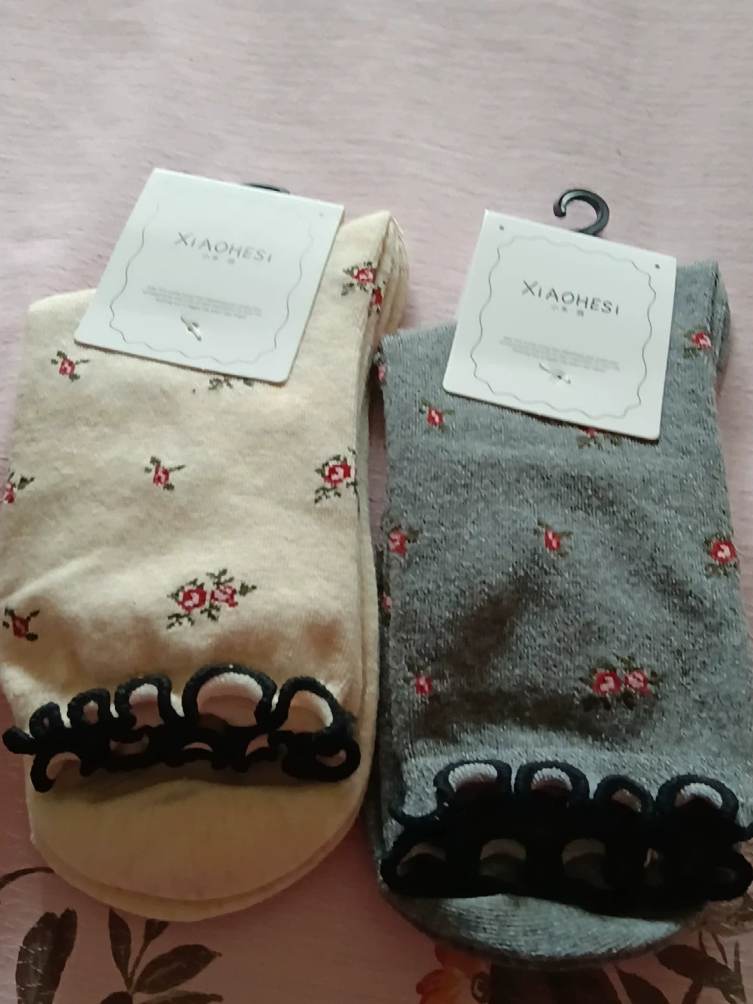 Vintage Ruffled Crew Socks | Cute Patterned Women's Everyday Socks