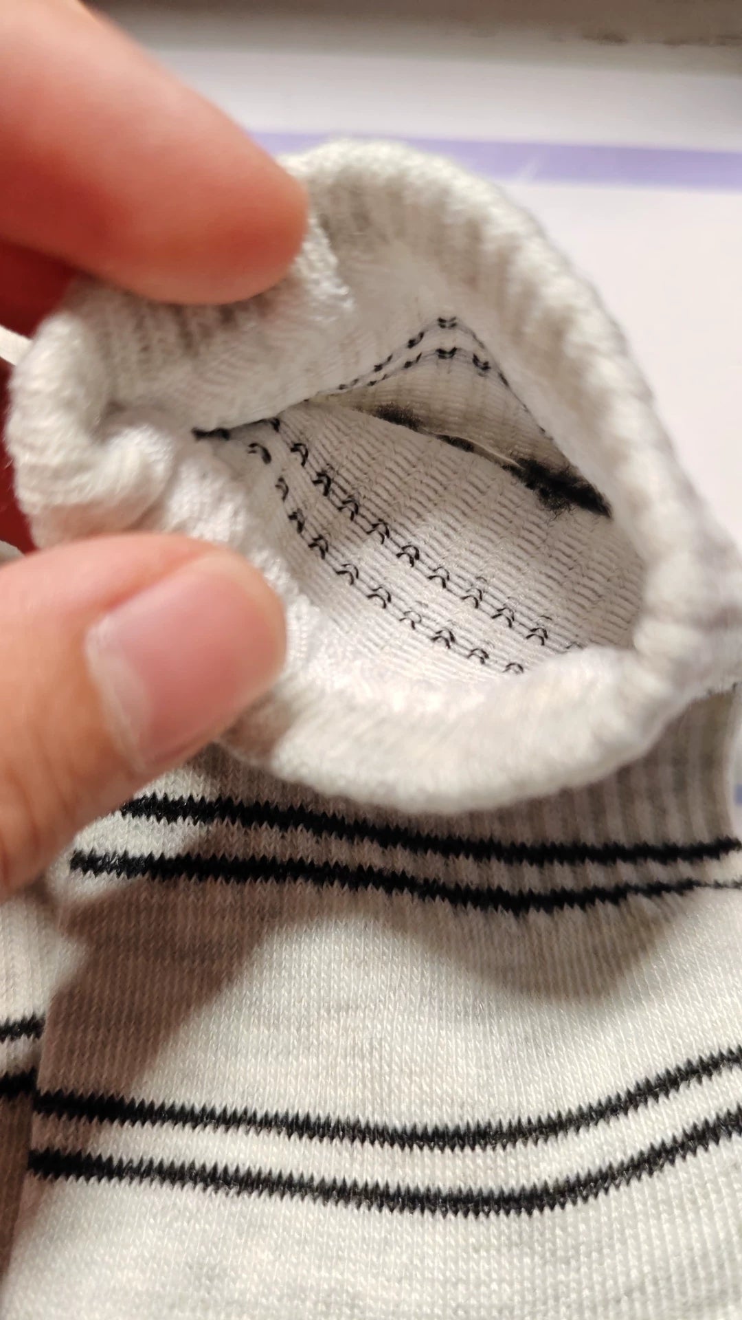 Cute Embroidered Striped Crew Socks for Women