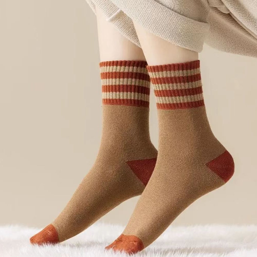 Thick Terry Lined Crew Socks for Women | Warm Winter Cozy Socks