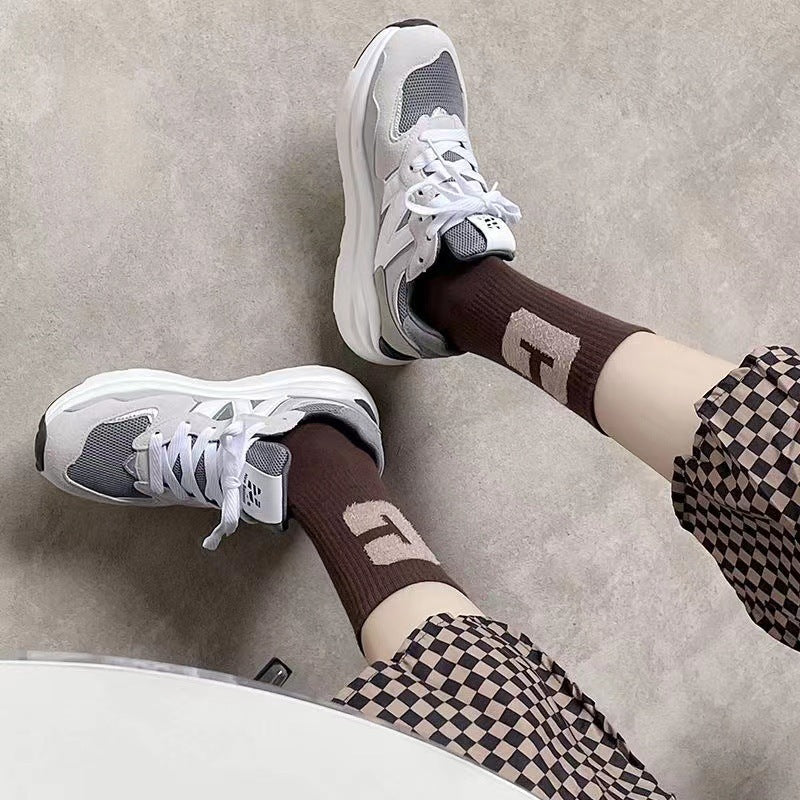 Trendy C Logo Crew Socks for Women | Soft Everyday Casual Socks