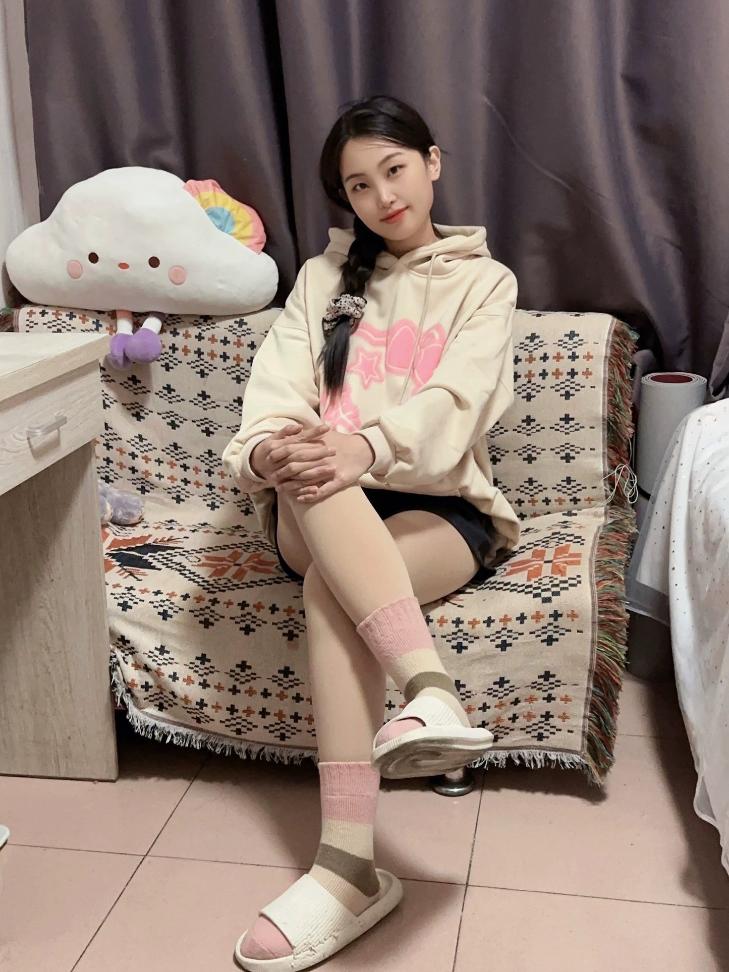 Women's Cozy Thick Winter Crew Socks | Warm Insulated Terry Socks