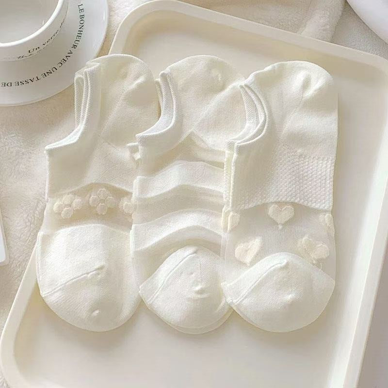 Ultra-Thin No Show Socks for Women | Breathable Summer Ice Silk