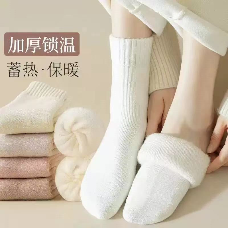 Thick Warm Cozy Crew Socks for Women | Winter Thermal Socks