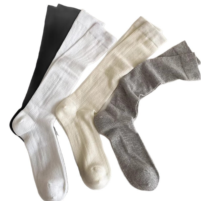 Ballet Style Crew Socks | Thin Breathable Summer Calf Socks for Women