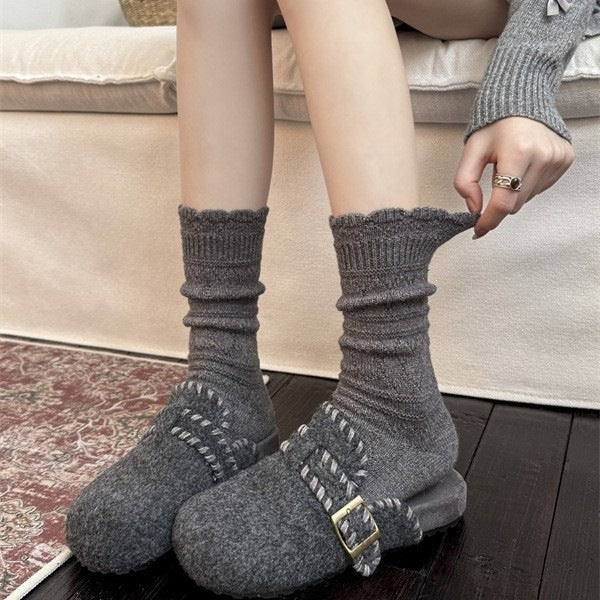 Warm Wool Crew Socks for Women | Cozy Winter Socks for Boots