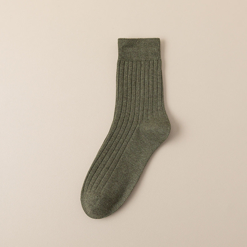 Combed Cotton Crew Socks for Men | Breathable Moisture-Wicking