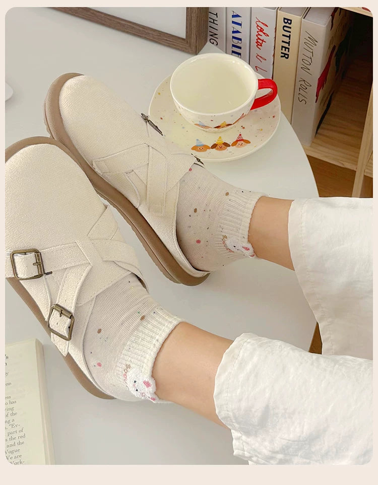 Cute Cartoon Cotton Ankle Socks for Women | Breathable Summer Socks