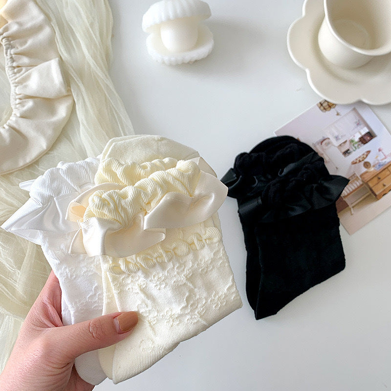 Ruffled Lace Crew Socks for Women | Sweet Lolita JK Fashion Socks