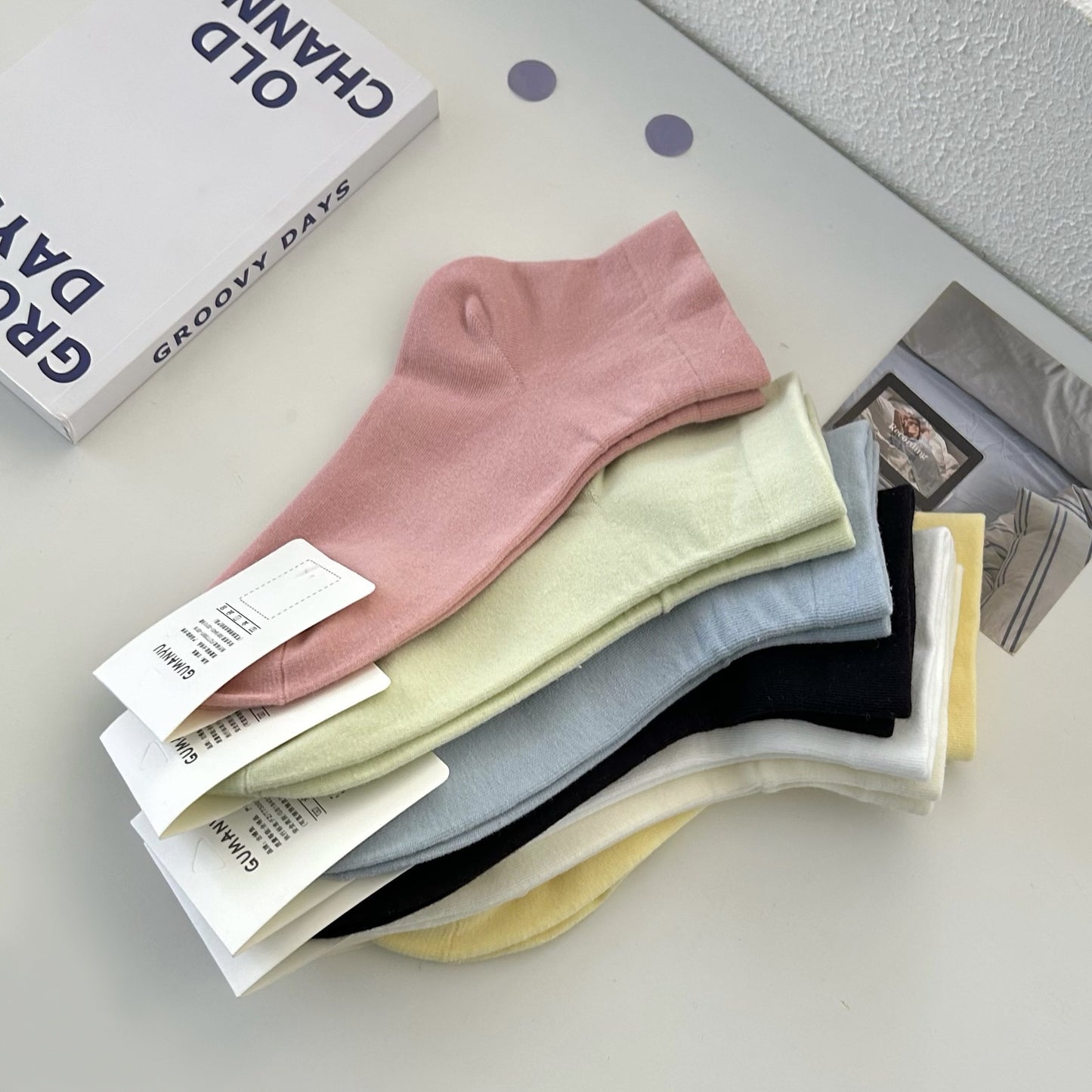 Loose Top Cotton Crew Socks | Maternity Postpartum Socks for Women