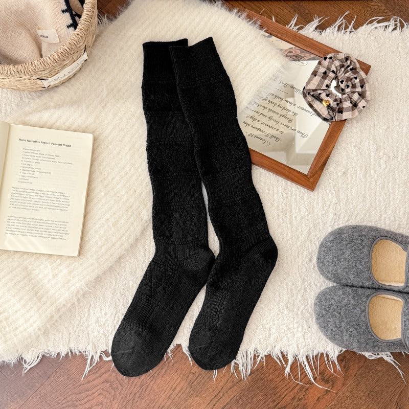 Thick Wool Cozy Calf Socks for Women | Warm Winter Slimming Socks