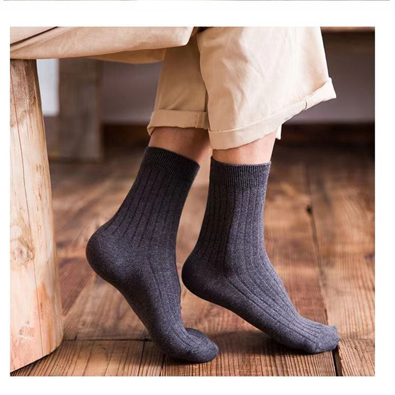 Combed Cotton Crew Socks for Men | Breathable Moisture-Wicking