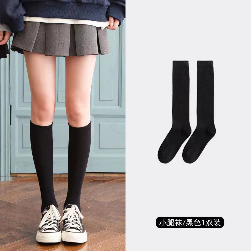 Women's Solid Long Socks | Calf & Over-the-Knee JK Socks