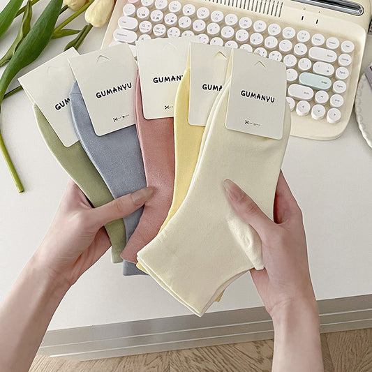 Loose Top Cotton Crew Socks | Maternity Postpartum Socks for Women