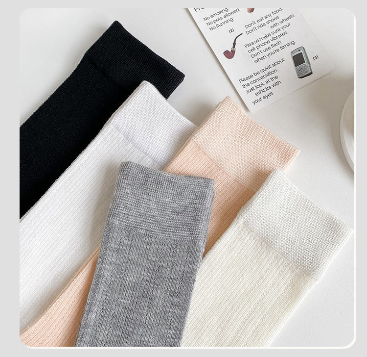 Breathable Mesh Slouch Crew Socks for Women | Lightweight Summer Socks