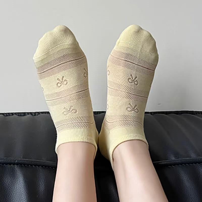 Breathable Mesh No-Show Socks for Women | Thin Summer Socks