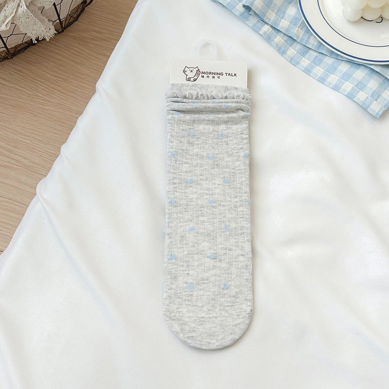 Cotton Crew Socks for Women | Seamless Breathable Fashion Socks