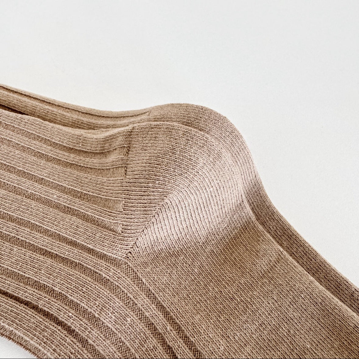 Ruffle Trim Solid Cotton Crew Socks for Women
