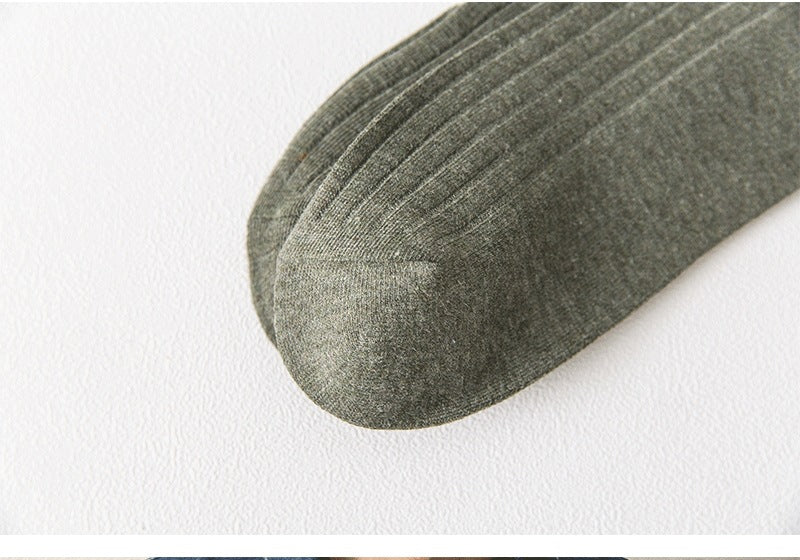 Men's Striped Cotton Crew Socks | Breathable All-Season Everyday