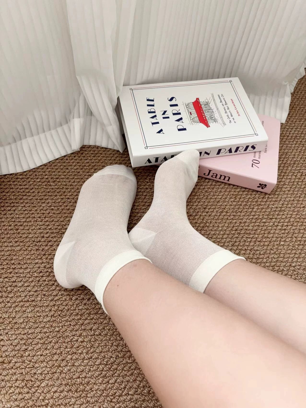 Cozy Striped Crew Socks for Women | Thick Warm Winter Socks