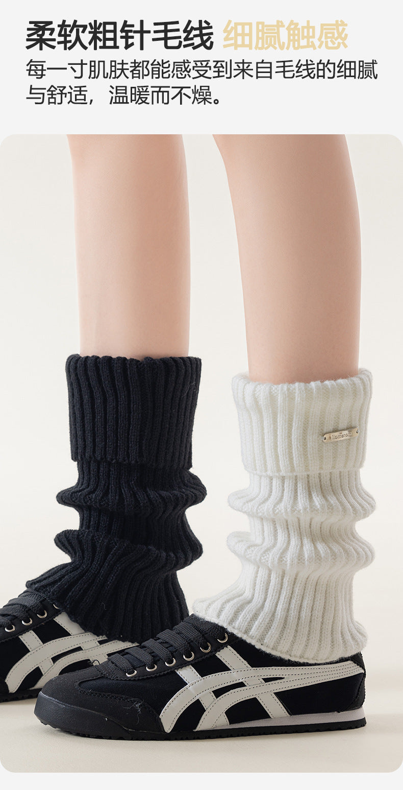 Y2K Cozy Slouch Leg Warmer Socks | Thick Winter Socks for Women