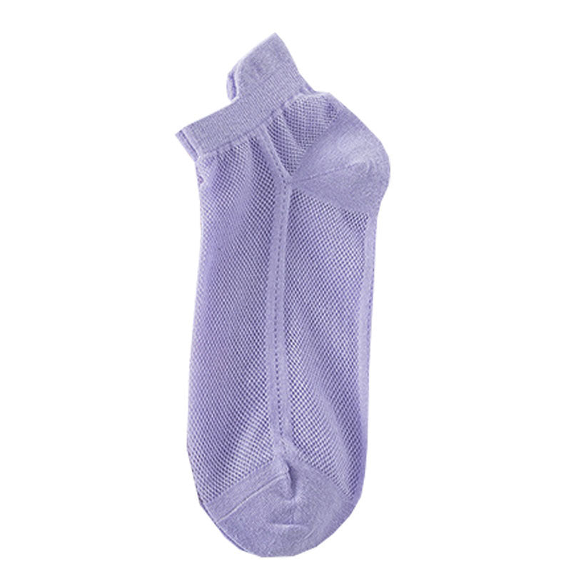 Breathable Mesh Ankle Socks for Women | Non-Blister Summer Candy Socks