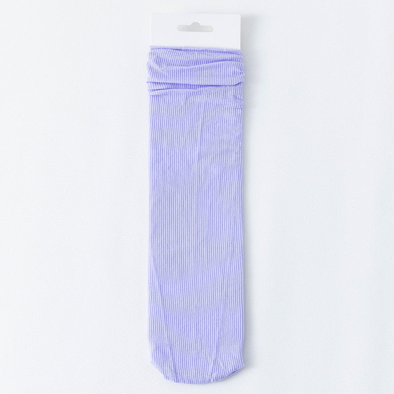 Thin Ice Silk Slouch Crew Socks for Women | Cool Summer Socks