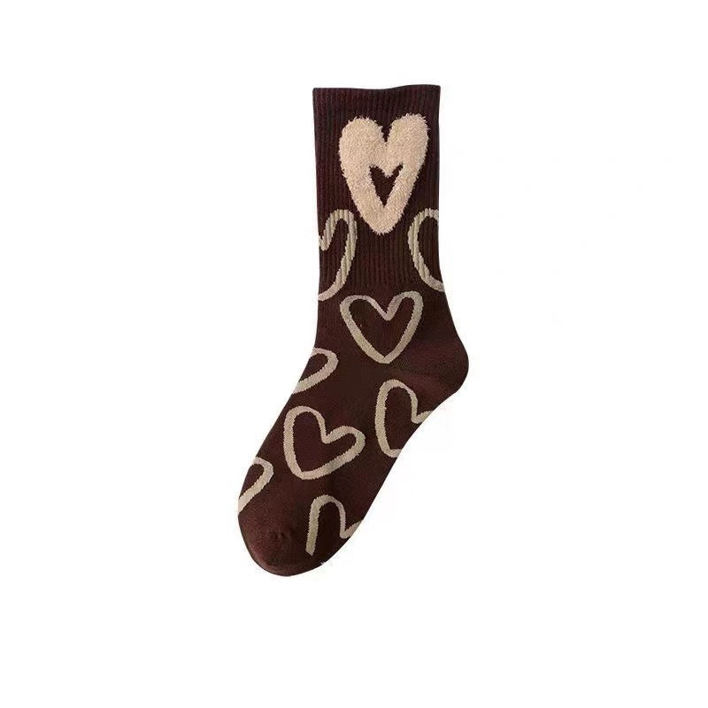 Cozy Patterned Crew Socks for Women | Warm Winter Socks