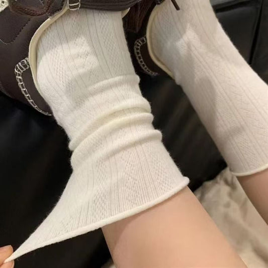 Breathable Slouch Crew Socks for Women | Retro Thin Spring Summer Socks