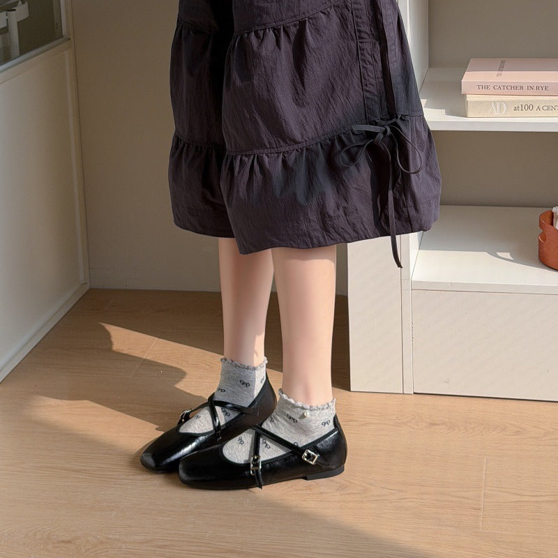 Dainty Bow Ruffled Ankle Socks for Women | Summer Thin Socks