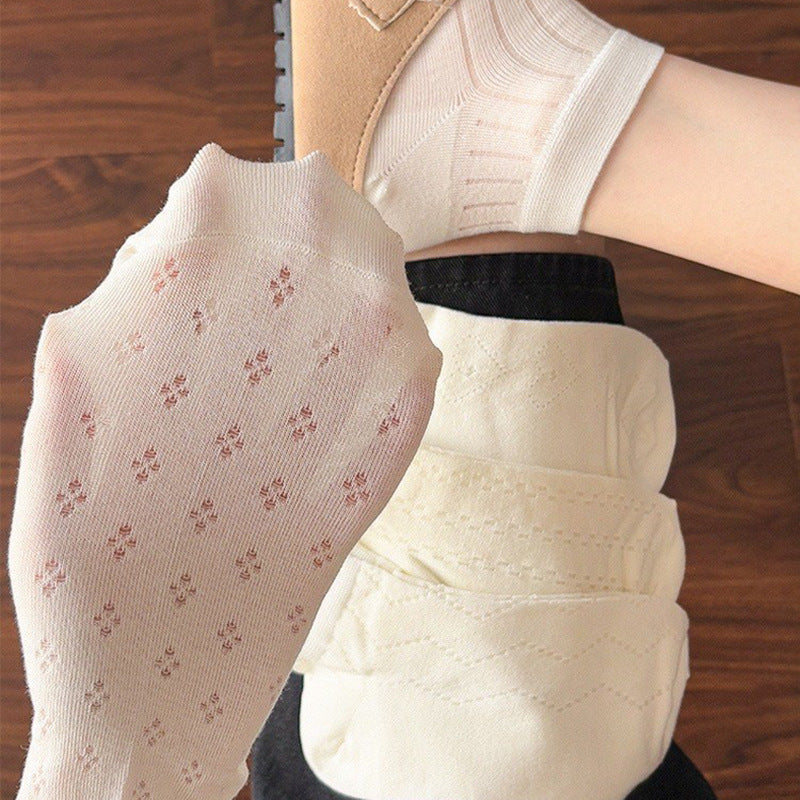 Breathable Mesh Ankle Socks | Cute Summer Ballet Socks for Women