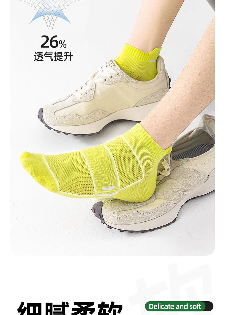 Breathable Mesh Men's Athletic Ankle Socks | Moisture Wicking