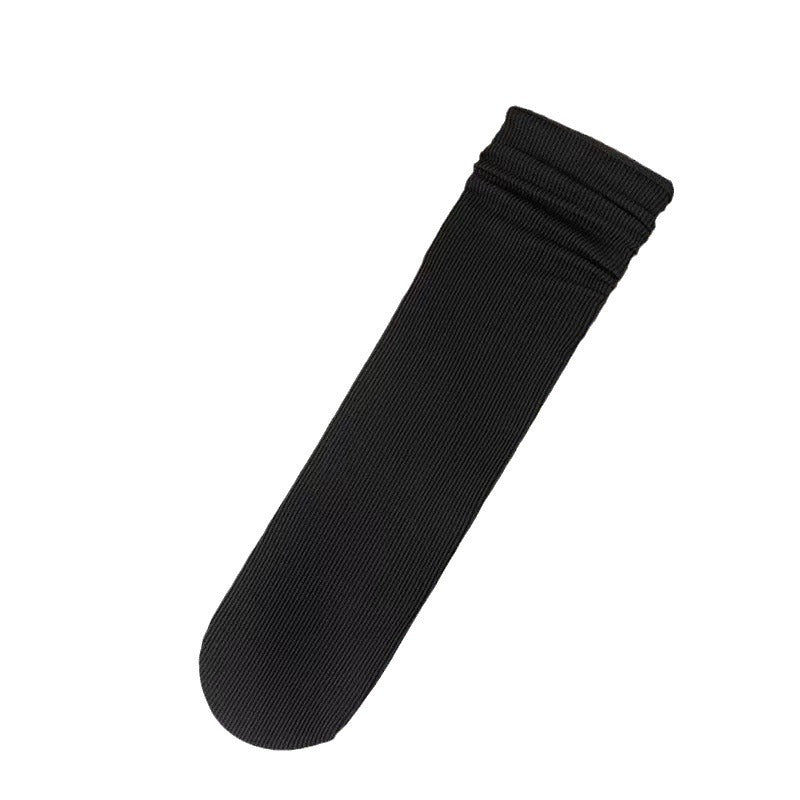 Thin Ice Silk Slouch Crew Socks for Women | Breathable Summer Solid Socks