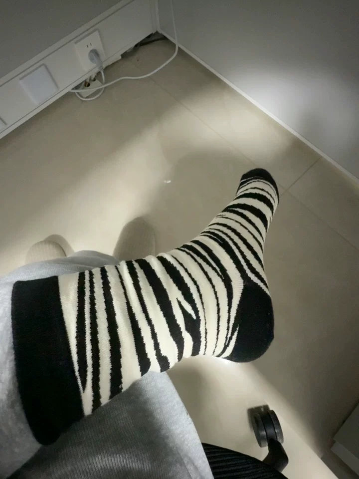 Cute Cartoon Novelty Crew Socks | Fun Patterned Cotton Socks for Women