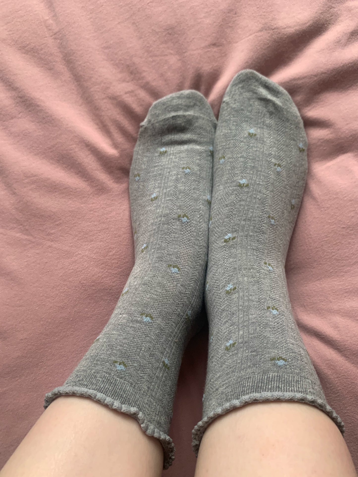 Women's Bow Pattern Crew Socks | Thin Breathable Spring Summer Socks