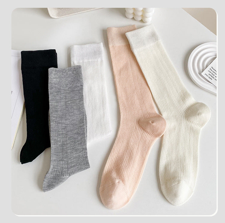 Breathable Mesh Slouch Crew Socks for Women | Lightweight Summer Socks