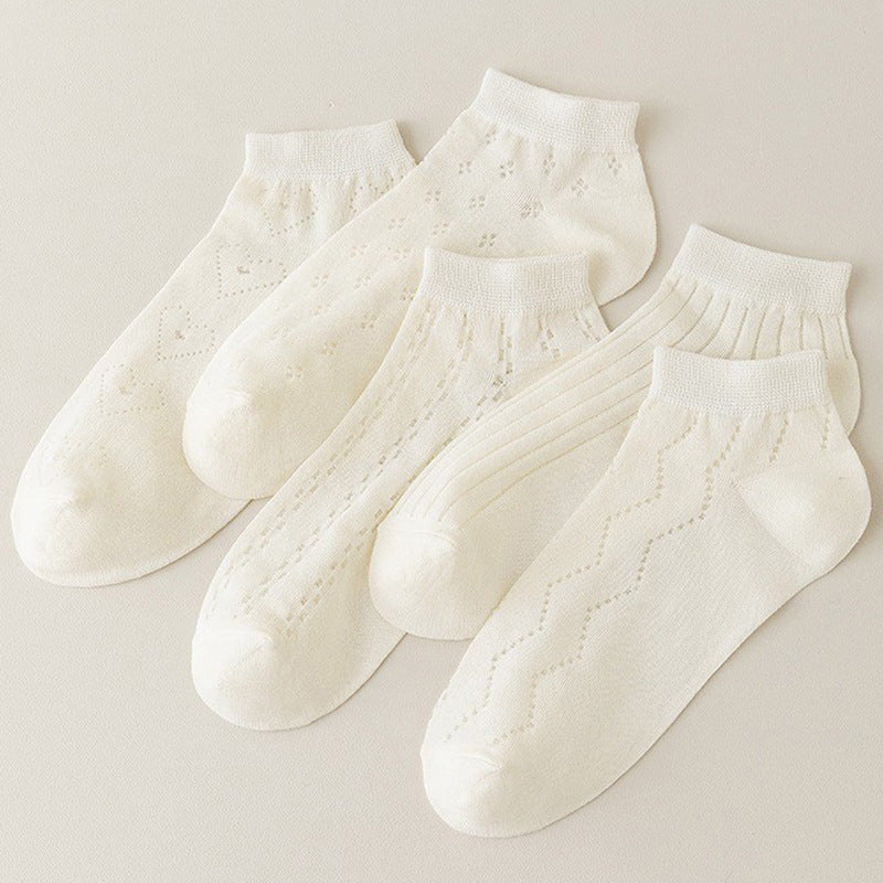 Breathable Mesh Ankle Socks for Women | Summer Thin Casual Socks