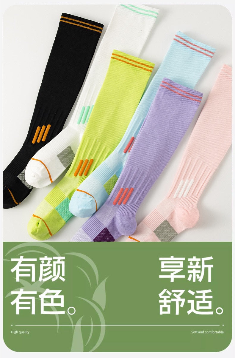 Women's Compression Calf Socks | Breathable Athletic Running Yoga Socks