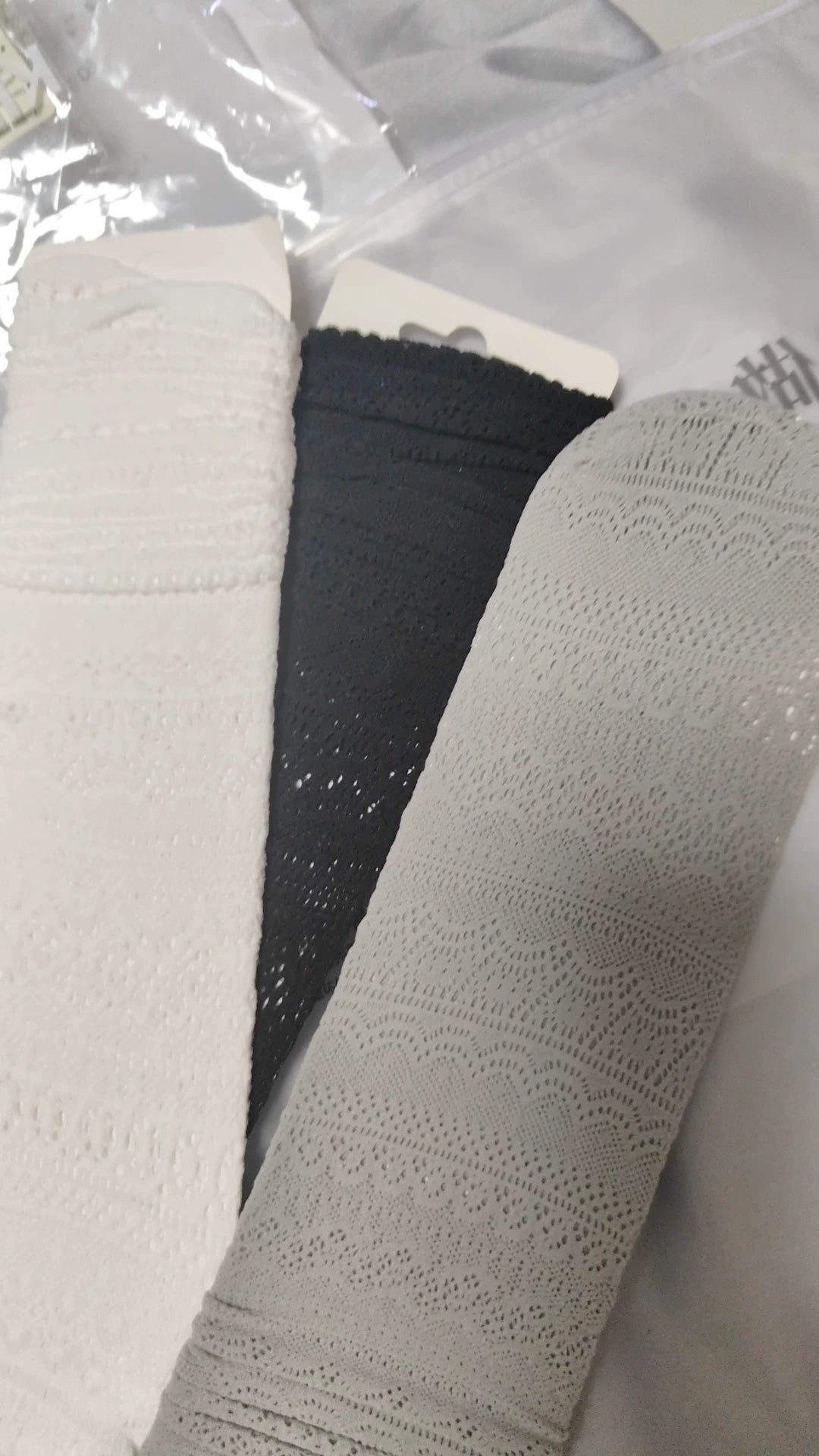 Lace Slouch Crew Socks | Breathable Mesh Ballet Socks for Women