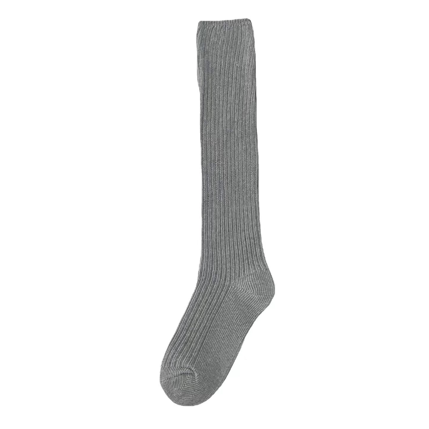 Slouch Knee High Crew Socks | Vertical Striped Slimming Socks for Women