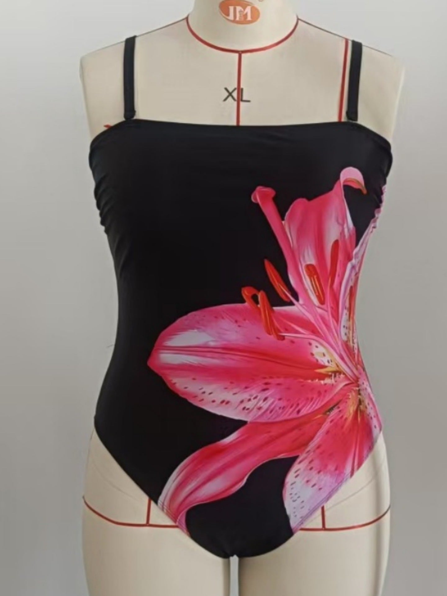 Plus Size Floral Printed One-Piece Swimsuit | Women's Swimwear