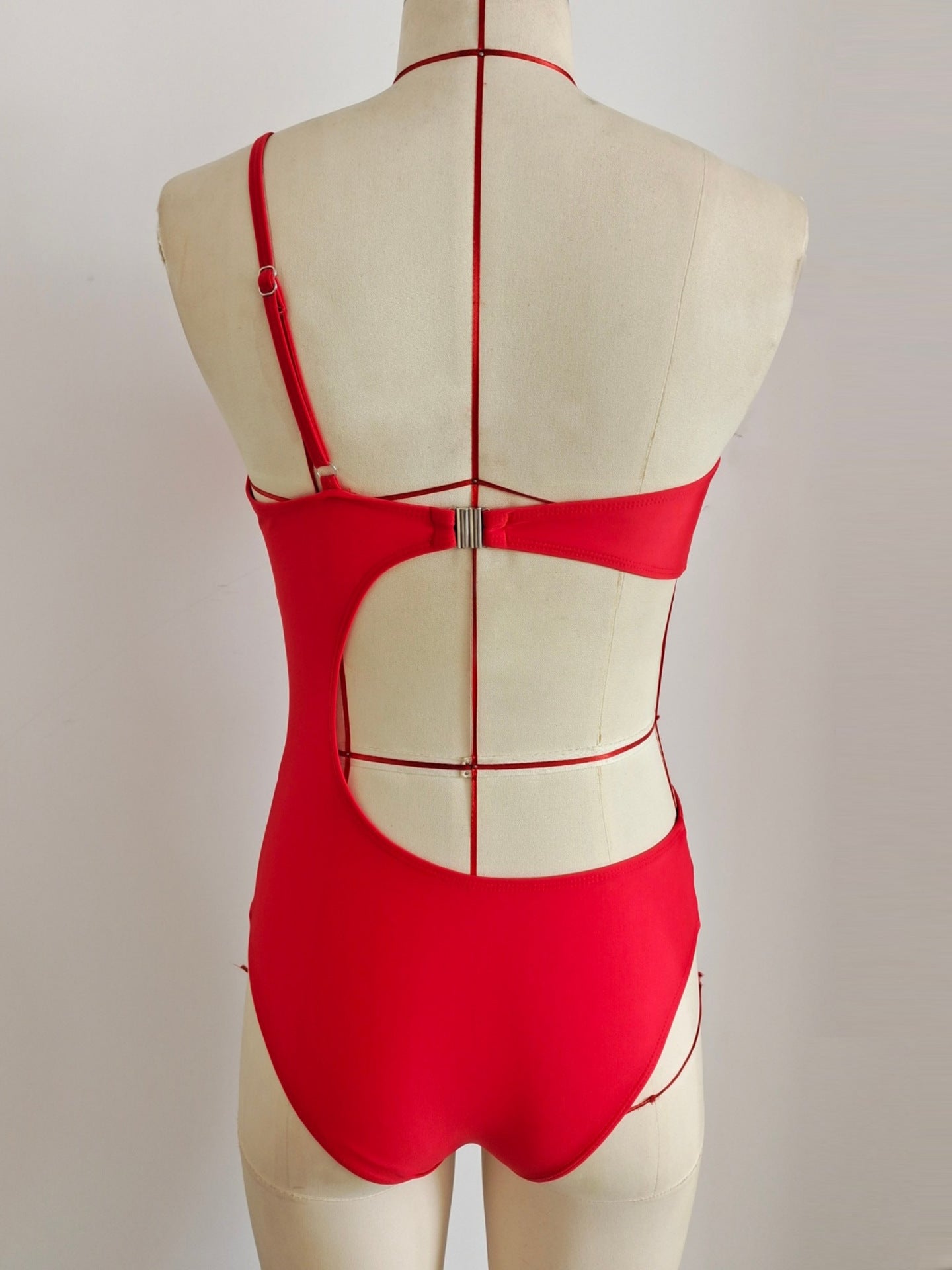 Sexy One-Shoulder Mesh One-Piece Swimsuit | Women's Swimwear