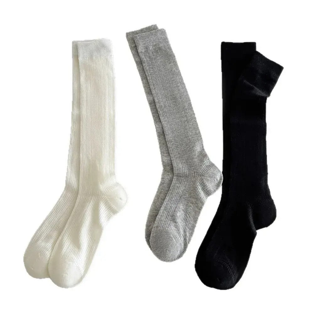 Breathable Mesh Calf Crew Socks | Ballet Miu Style Summer Socks for Women